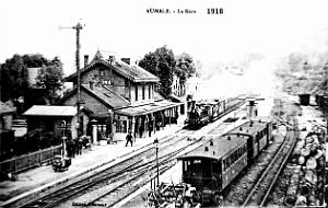 Aumale - La Gare - 1918